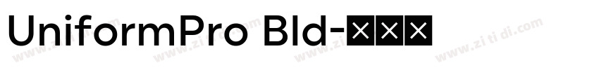 UniformPro Bld字体转换